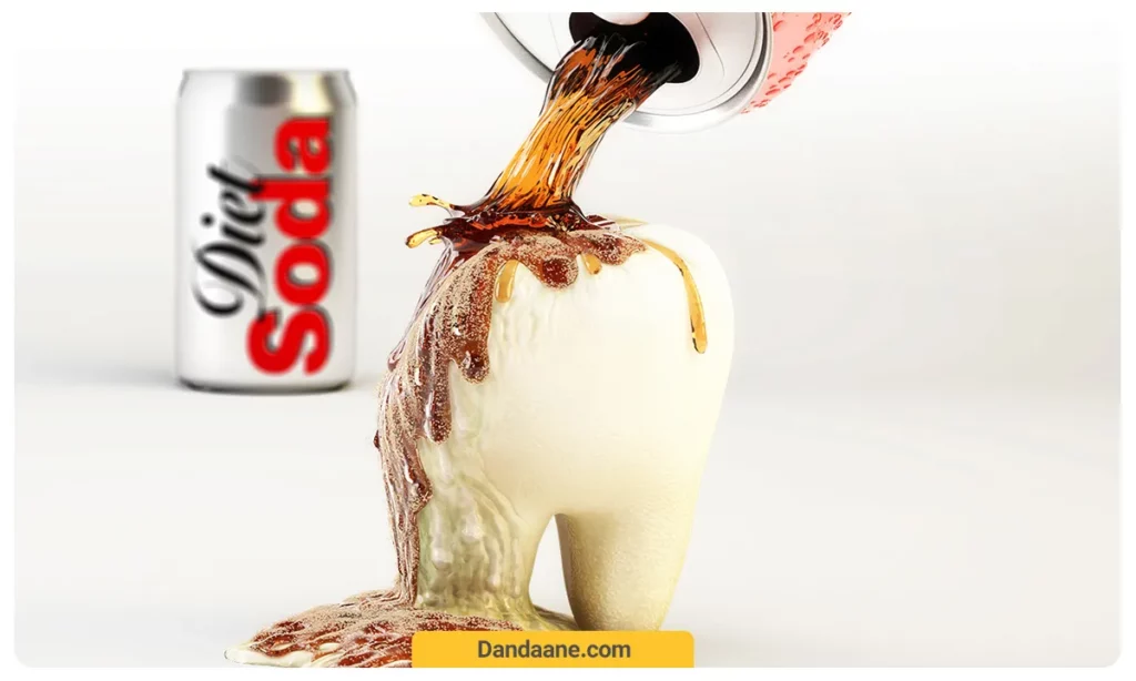 تاثیر نوشابه بر مینای دندان